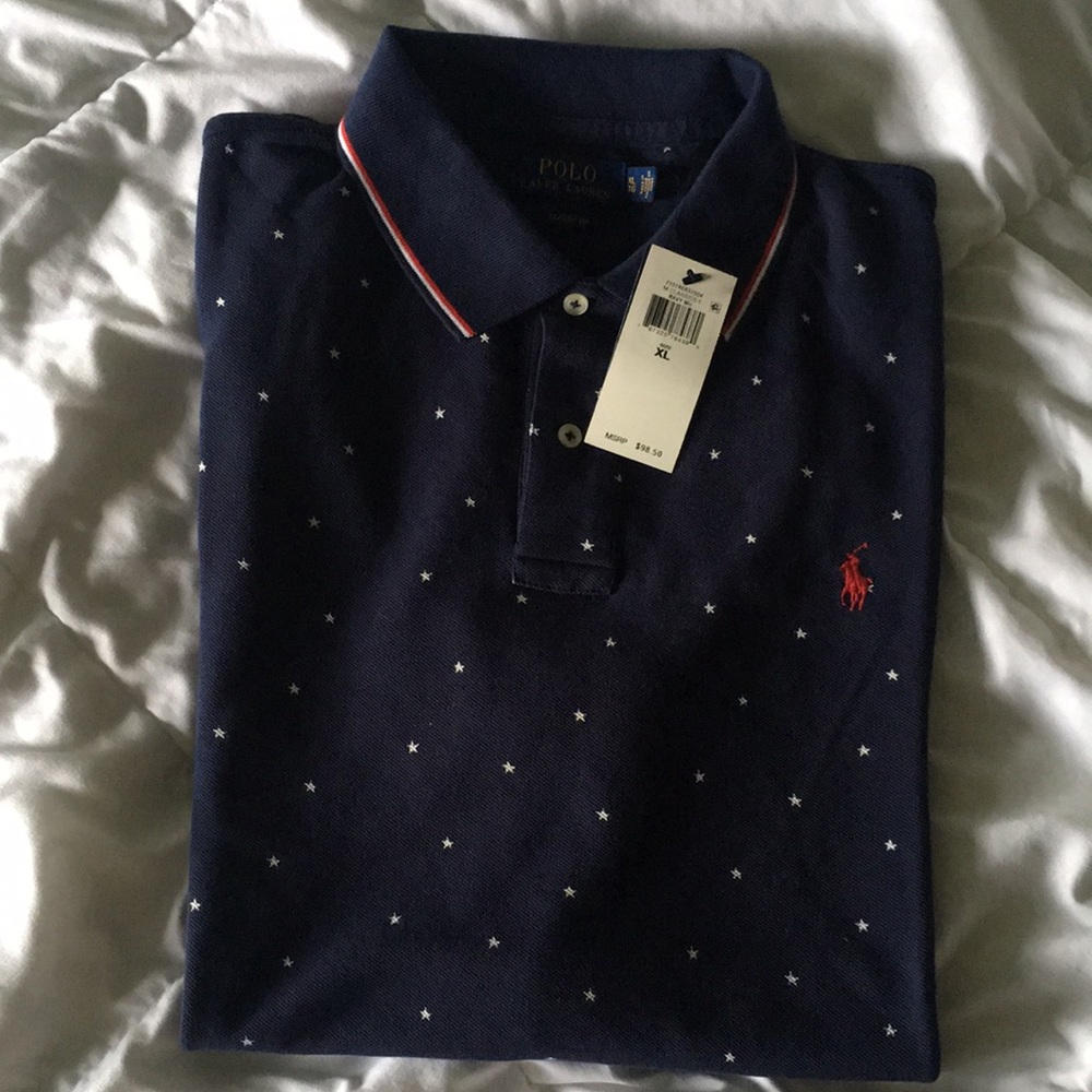 Men’s Ralph Lauren polo Navy stars classic fit XL